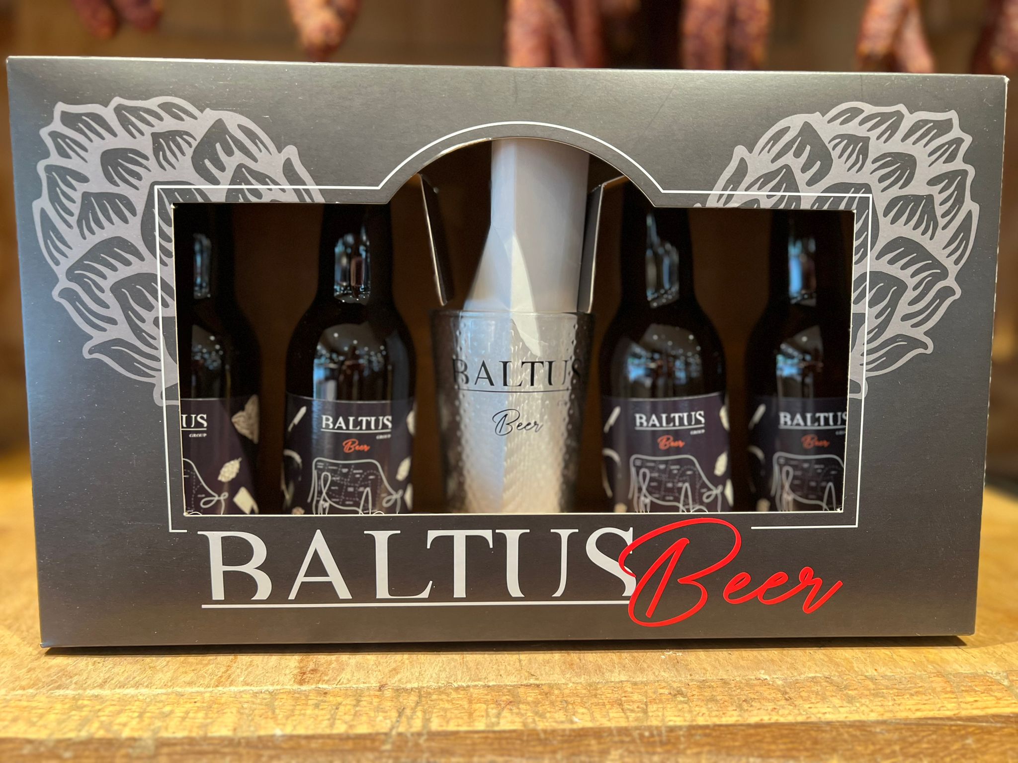 Photo du produit Colis bières 4 bouteilles + 1 verre