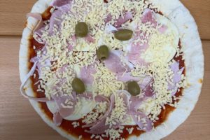 Pizza margherita - jambon